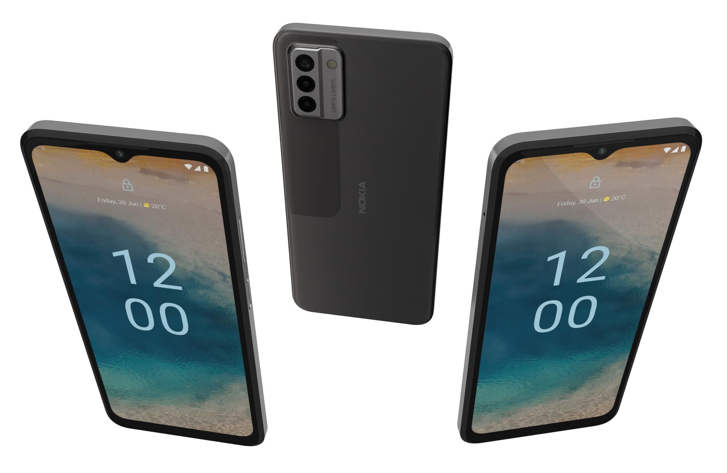 Nokia G22 Gray 3D model_1