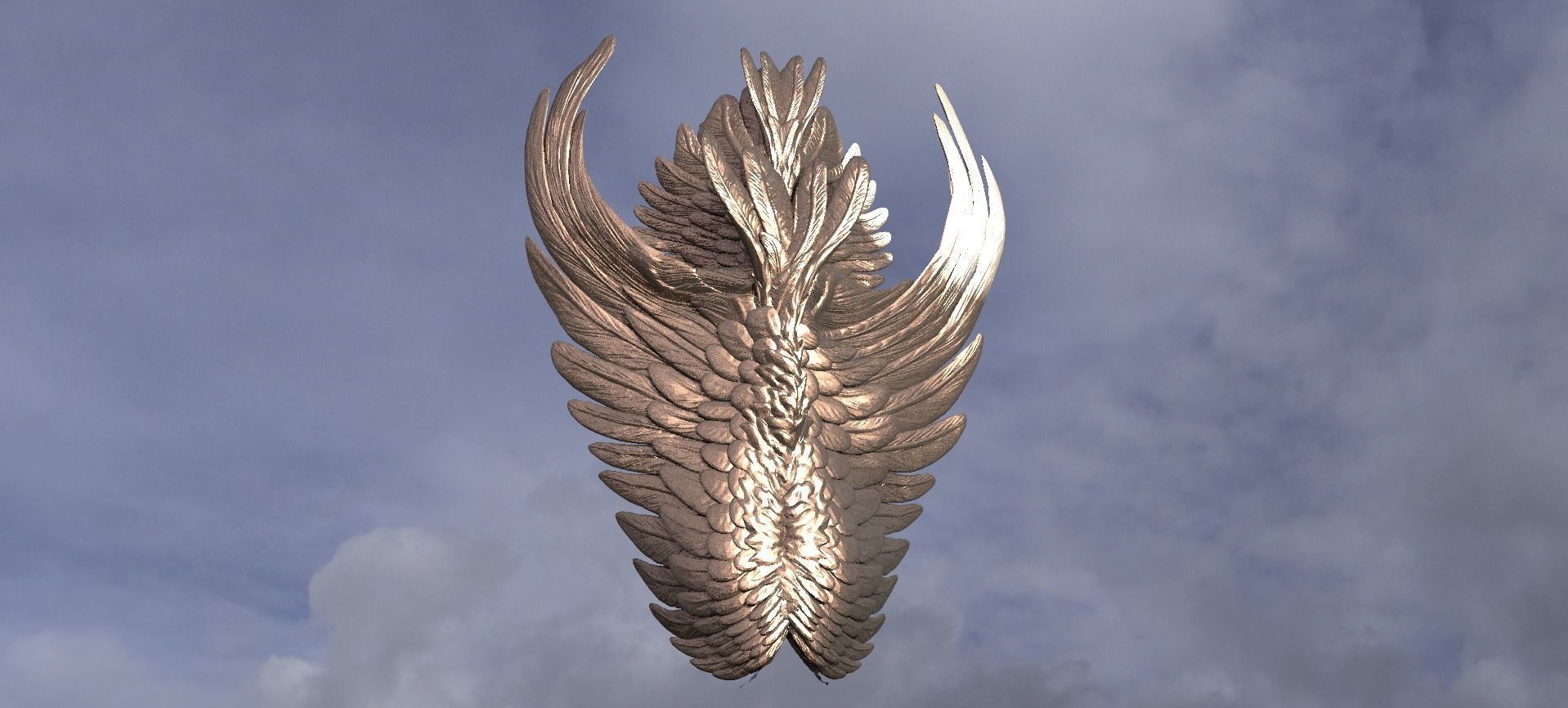 Angel Wing Shield 2 3D model_1