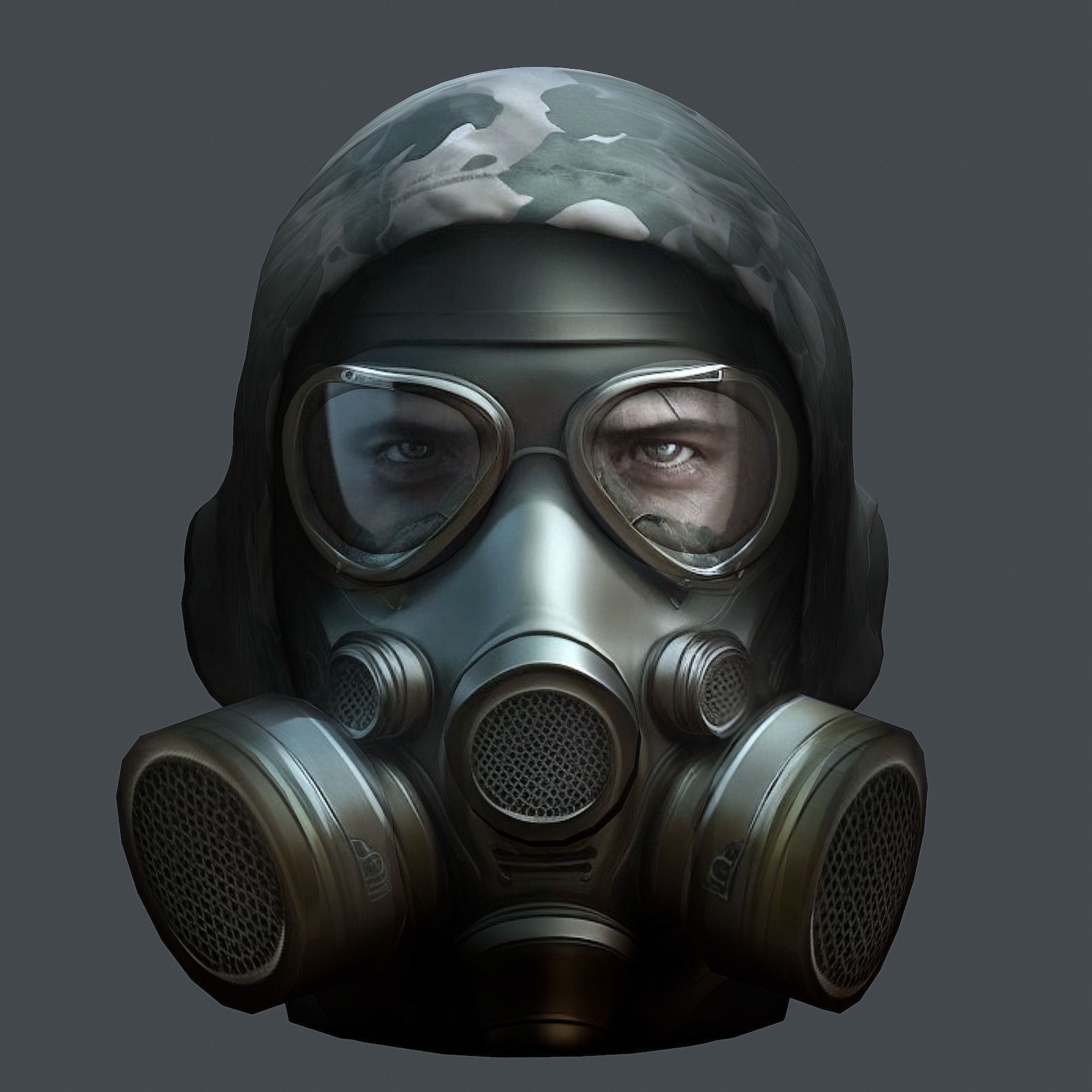 Helmet 3d model military combat Military Low-poly Low-poly  Low-poly 3D model_1