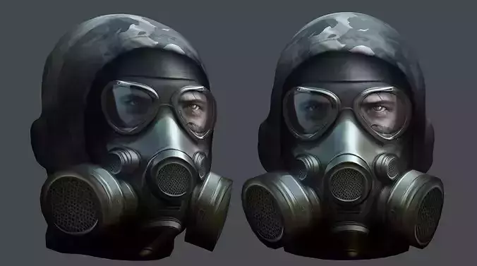 Helmet 3d model military combat Military Low-poly Low-poly  Low-poly 3D model