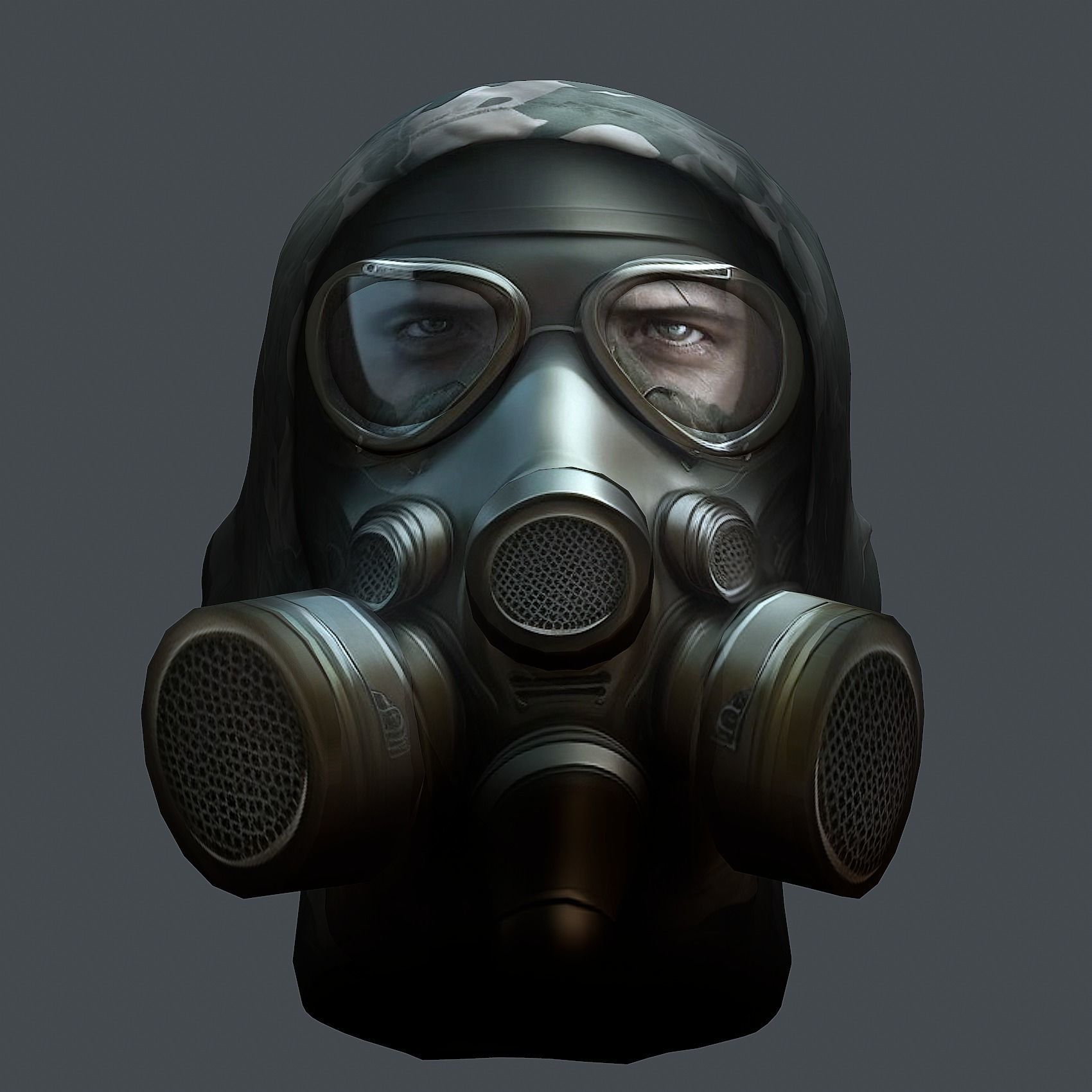 Helmet 3d model military combat Military Low-poly Low-poly  Low-poly 3D model_2