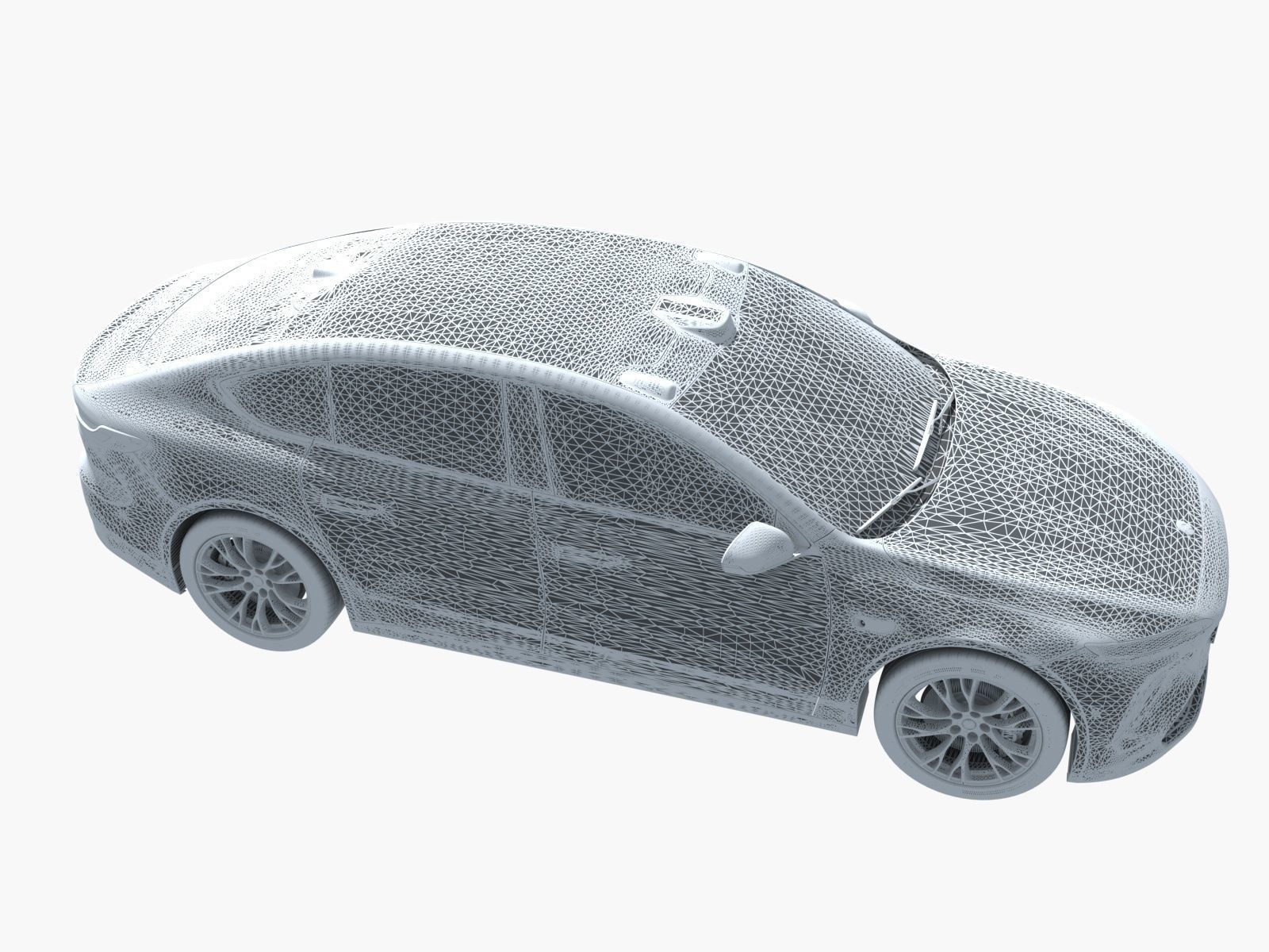 Electric car chassis X-ray 3D model_9