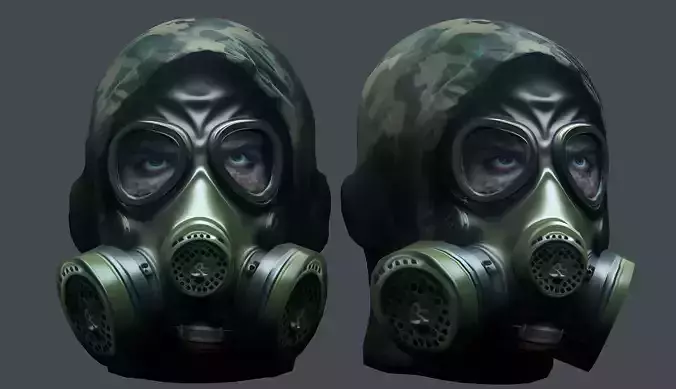 Helmet 3d model military combat Military Low-poly Low-poly 