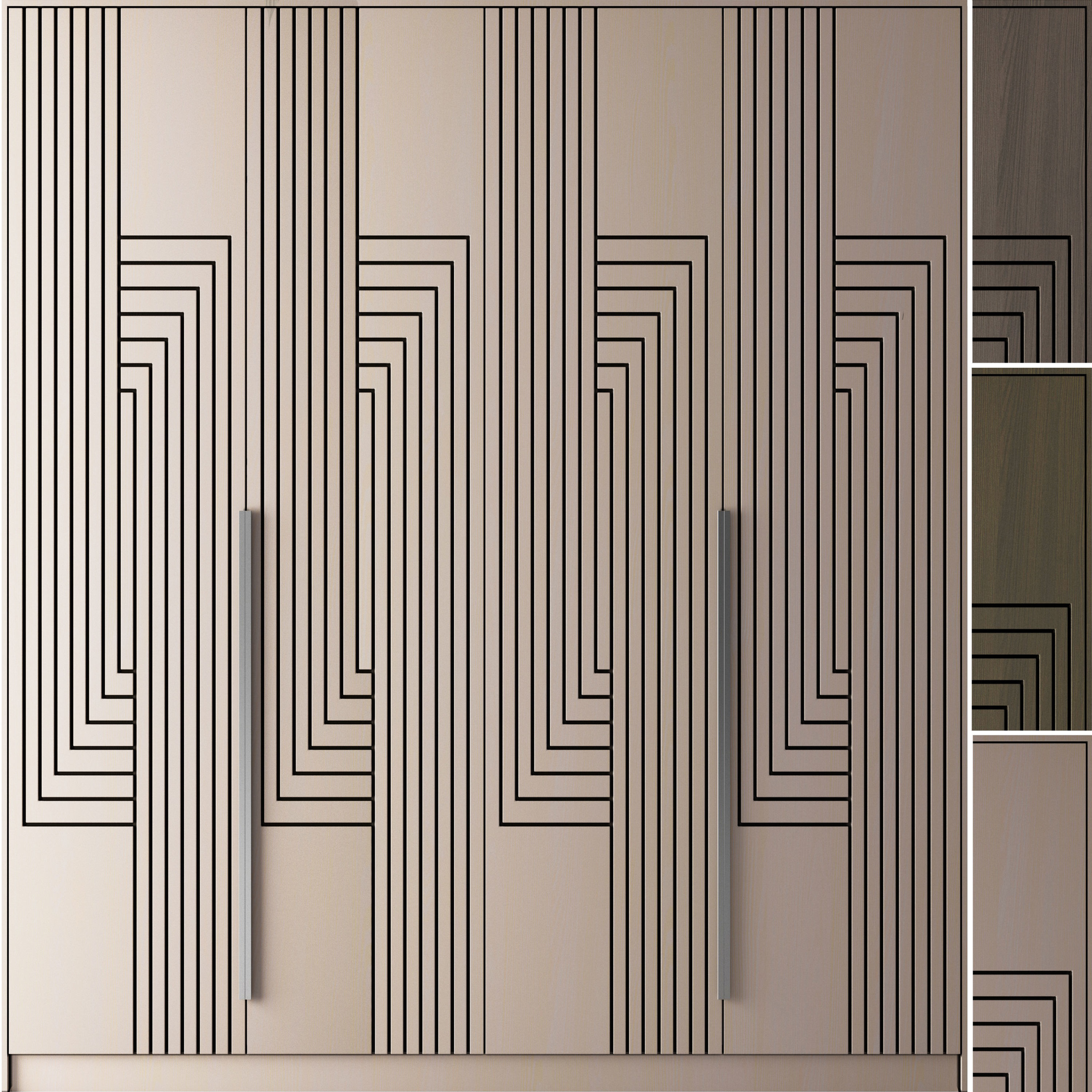 wardrobe 004-3 color 3D model_2