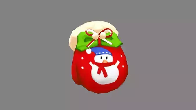 Cartoon snowman gloves