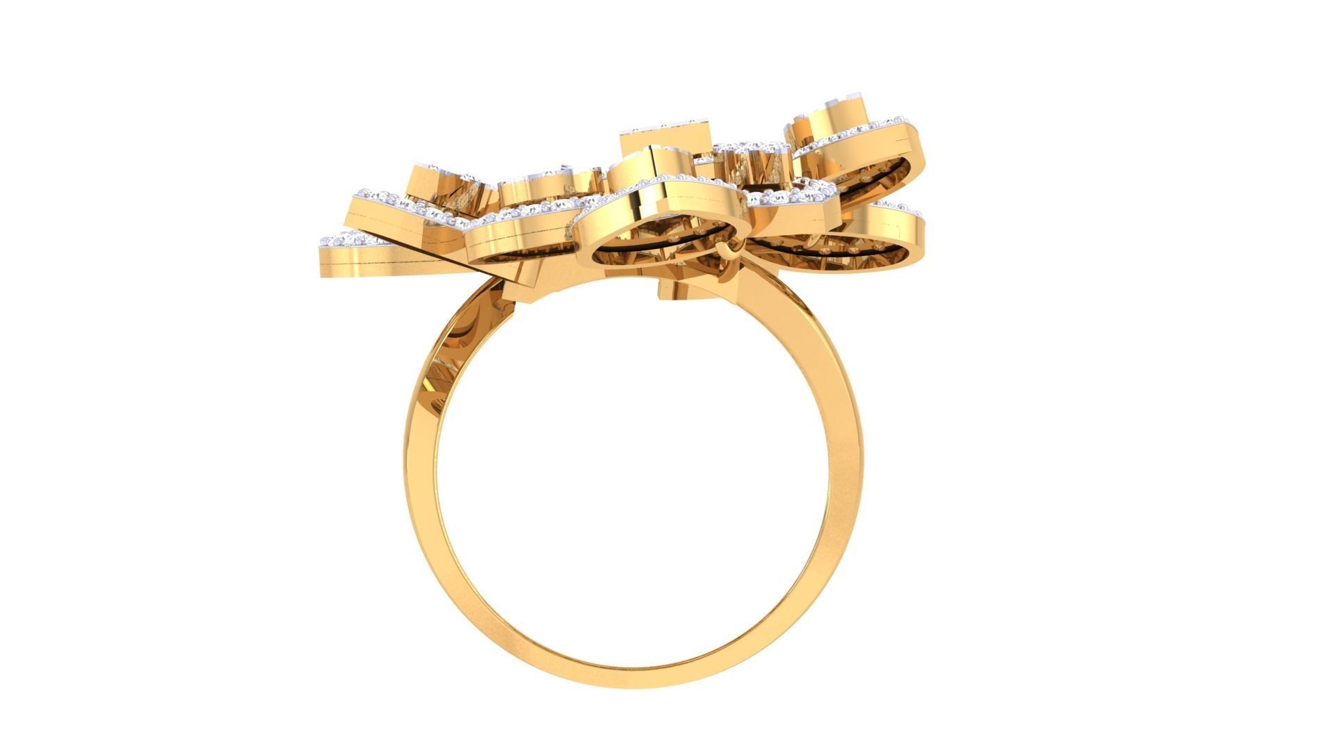 Women Cocktail Ring 3dm STL OBJ FBX Renders Details 3D print model_4