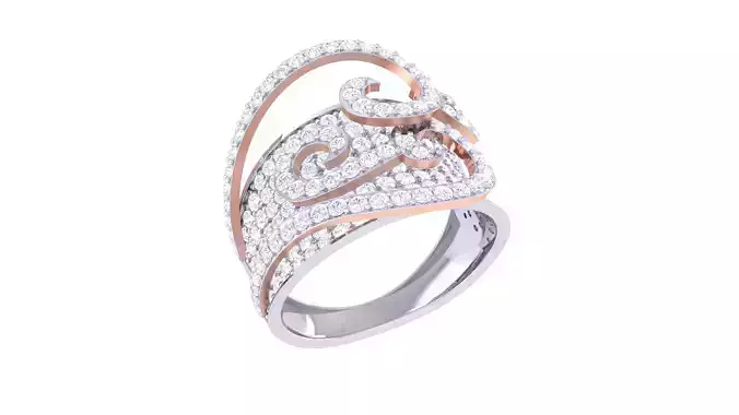 Women Ring 3dm STL OBJ FBX Renders Details