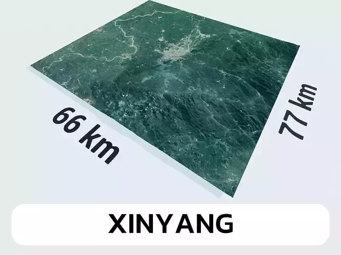 Xinyang China City Landscape 3D Model 3D model