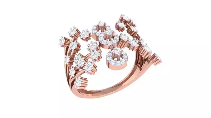 Women Ring 3dm STL OBJ FBX Renders Details