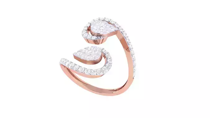 Women Open End Ring 3dm STL OBJ FBX Renders Details