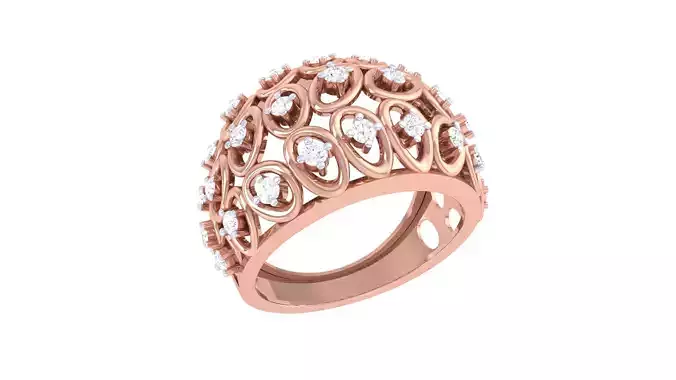 Women Ring 3dm STL OBJ FBX Renders Details
