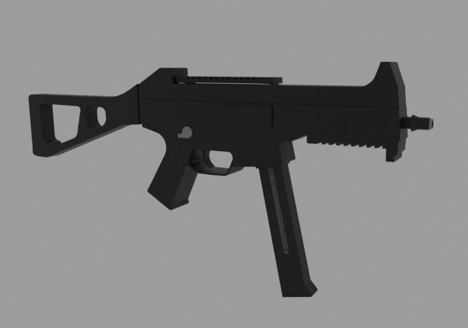 Low Poly Guns Pack Low-poly 3D model_4