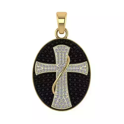 3D Print Ready Cross Pendant