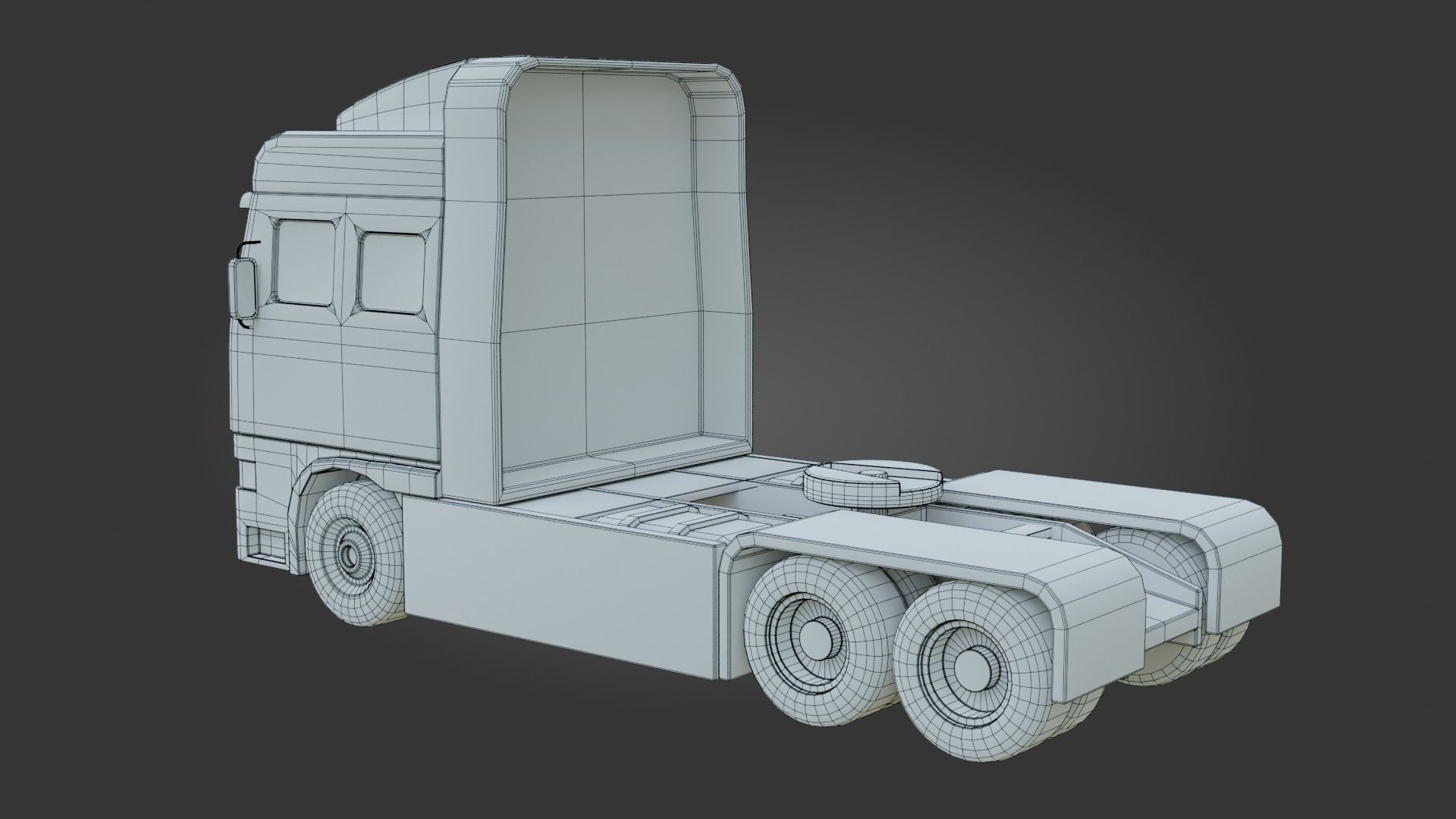 Truck - Low Poly - Game Ready - PBR Low-poly 3D model_17
