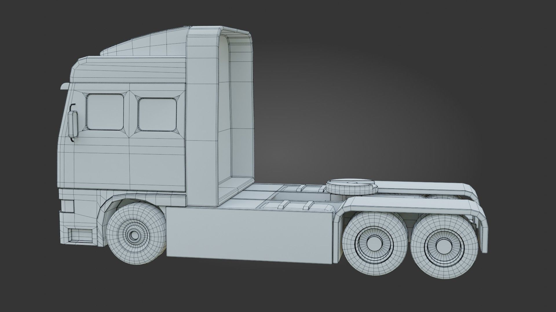 Truck - Low Poly - Game Ready - PBR Low-poly 3D model_16