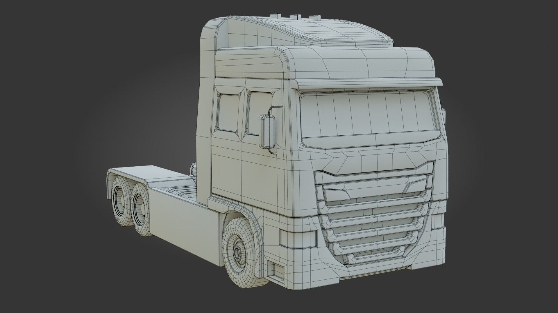 Truck - Low Poly - Game Ready - PBR Low-poly 3D model_22