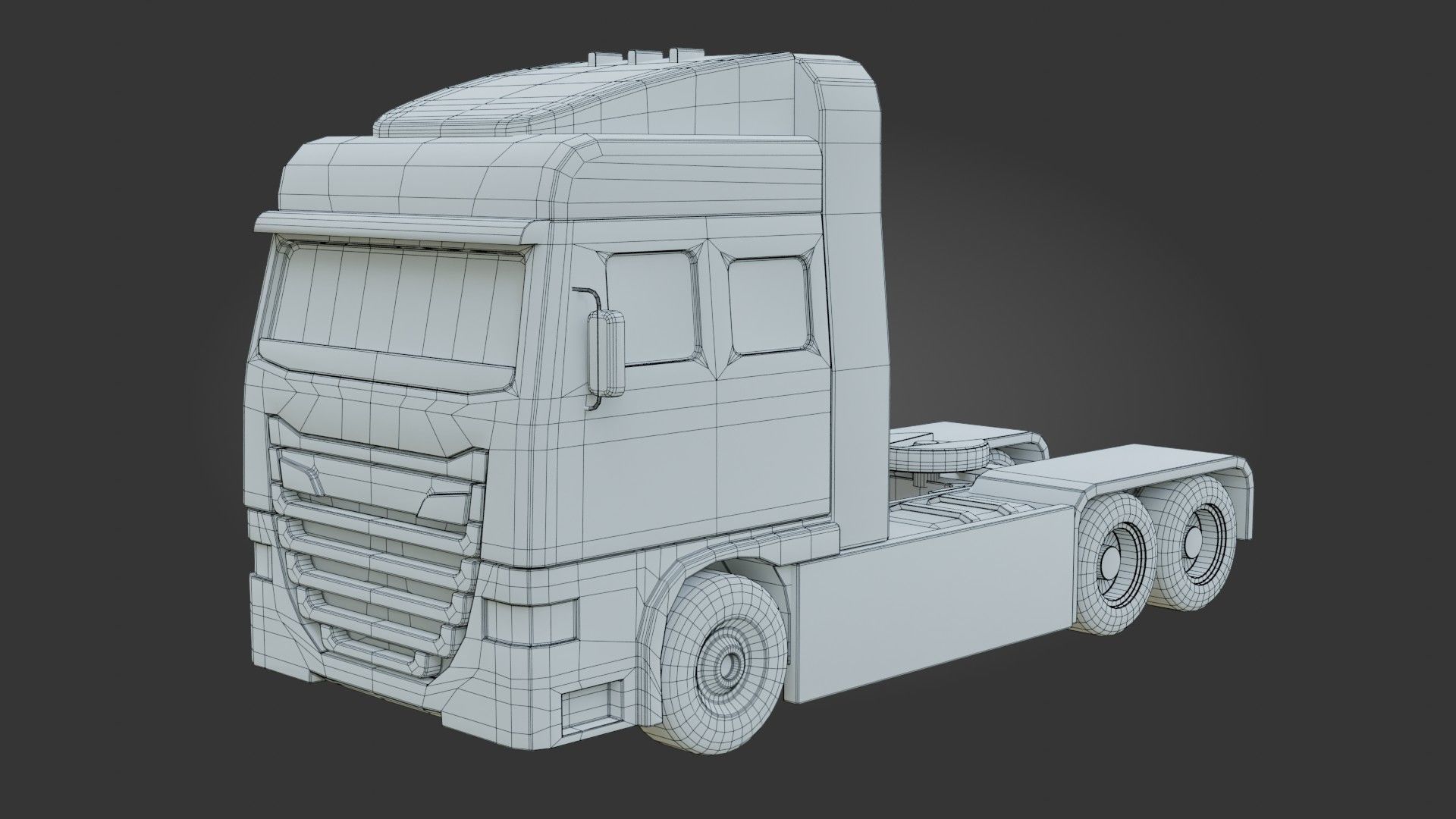 Truck - Low Poly - Game Ready - PBR Low-poly 3D model_14