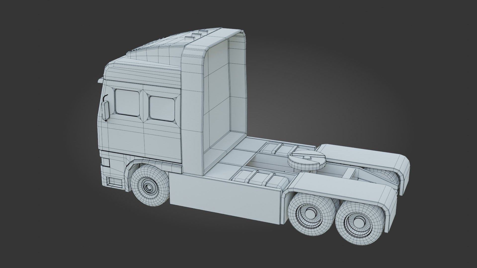 Truck - Low Poly - Game Ready - PBR Low-poly 3D model_25