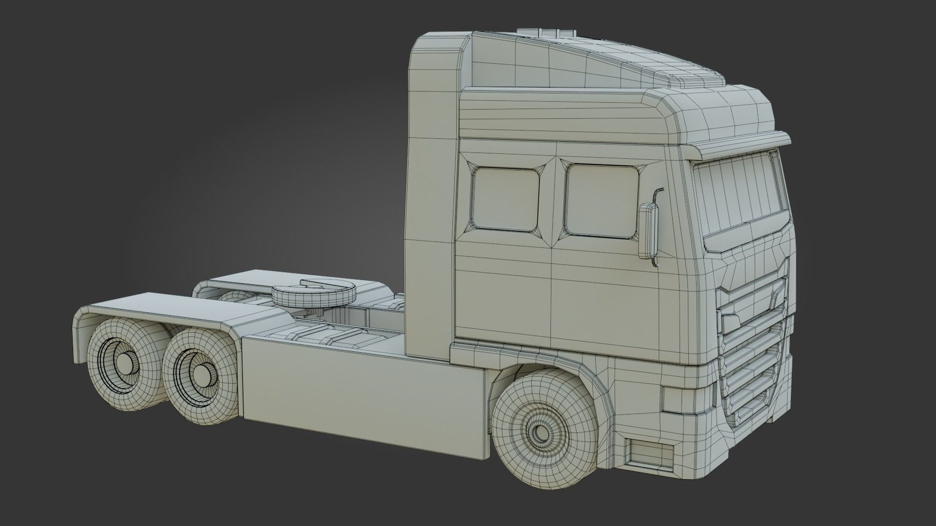 Truck - Low Poly - Game Ready - PBR Low-poly 3D model_21