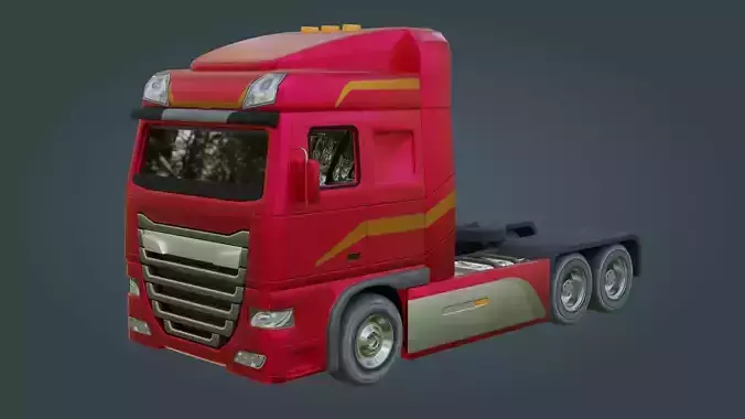 Truck - Low Poly - Game Ready - PBR
