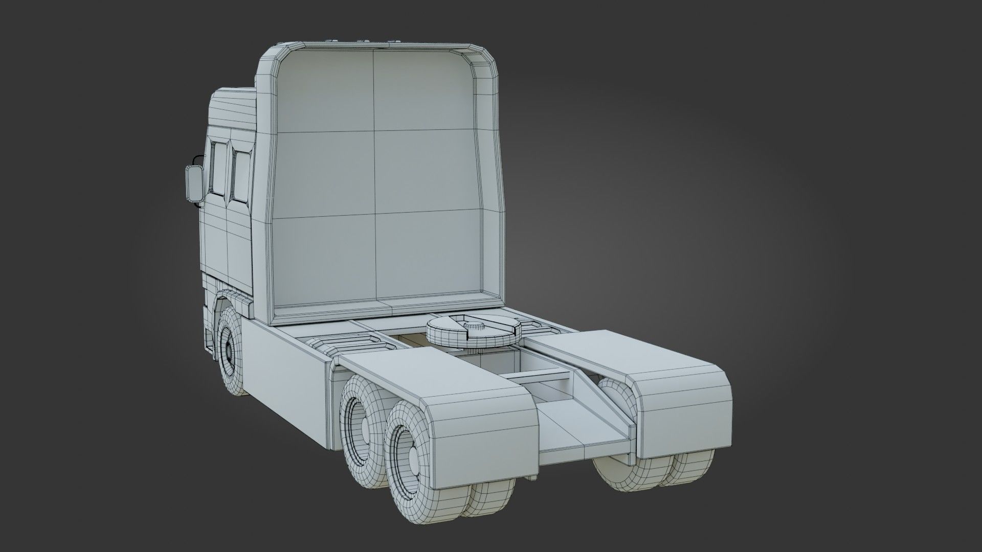 Truck - Low Poly - Game Ready - PBR Low-poly 3D model_18