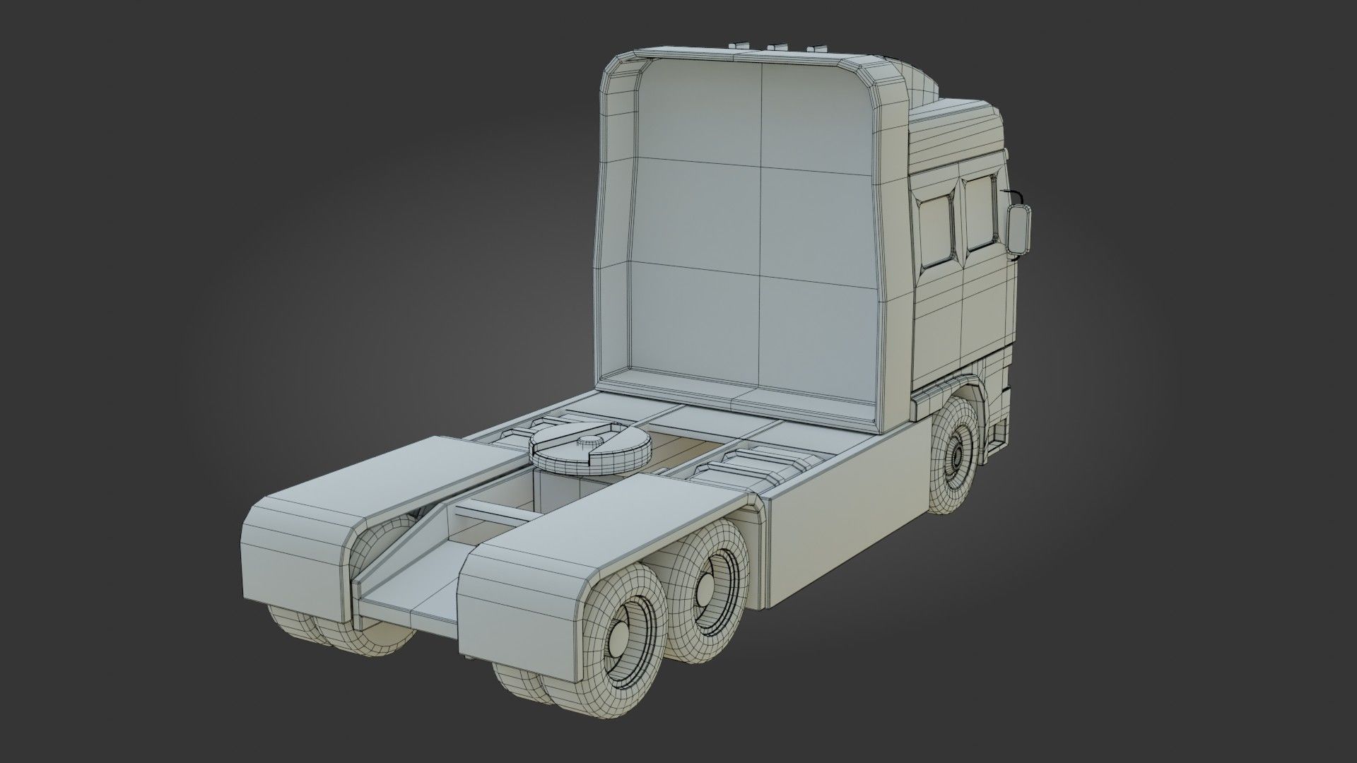 Truck - Low Poly - Game Ready - PBR Low-poly 3D model_19