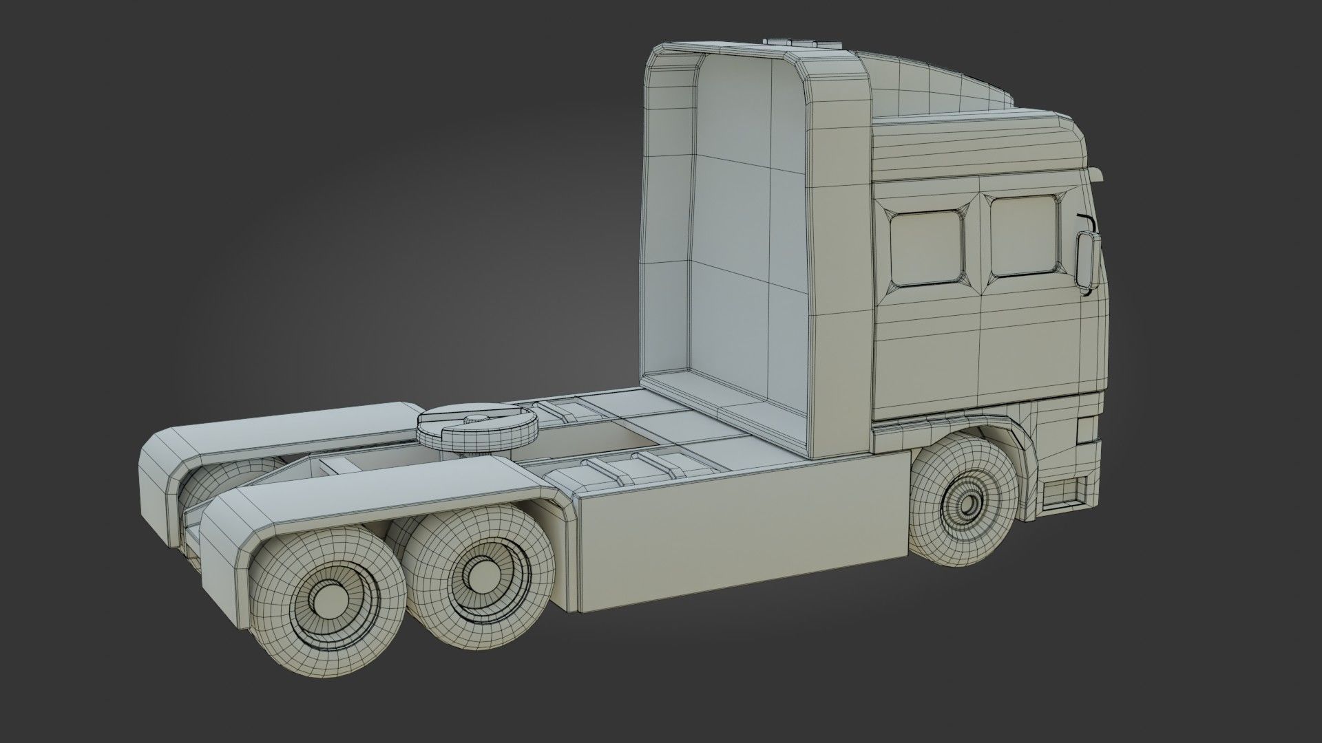 Truck - Low Poly - Game Ready - PBR Low-poly 3D model_20