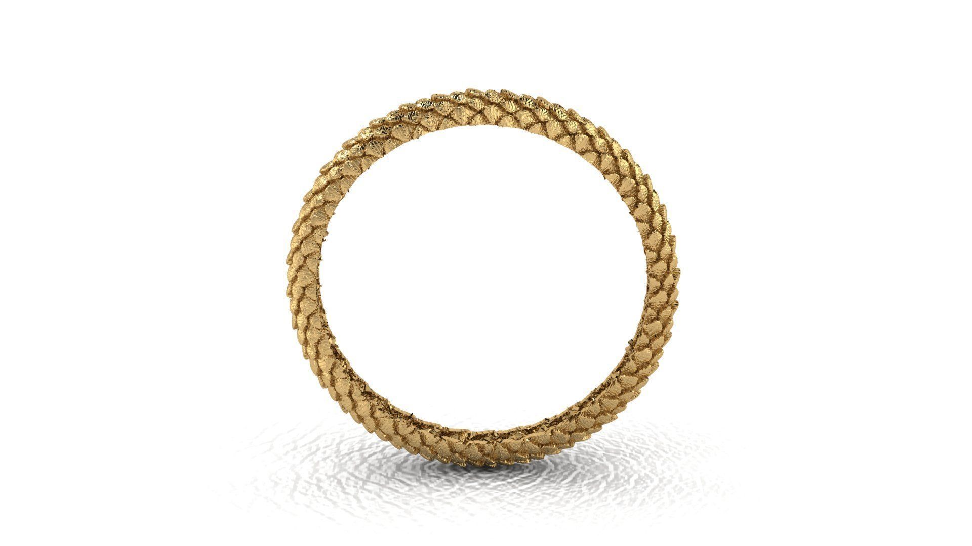 Snake Ring 3D print model_2