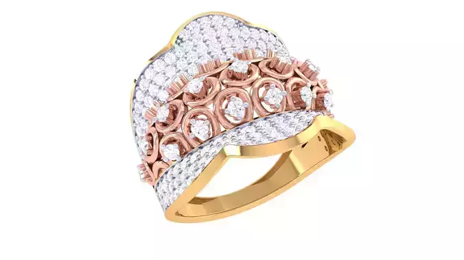 Women Ring 3dm STL OBJ FBX Renders Details