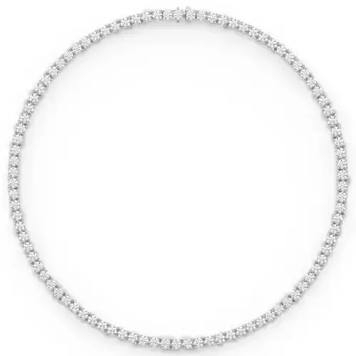 3D Print Ready Diamond Tennis Chain with Lock