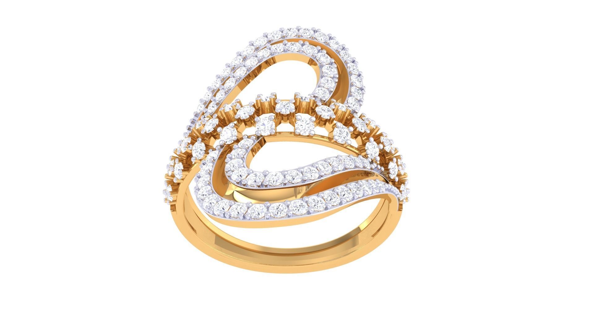 Women Ring 3dm STL OBJ FBX Renders Details 3D print model_3