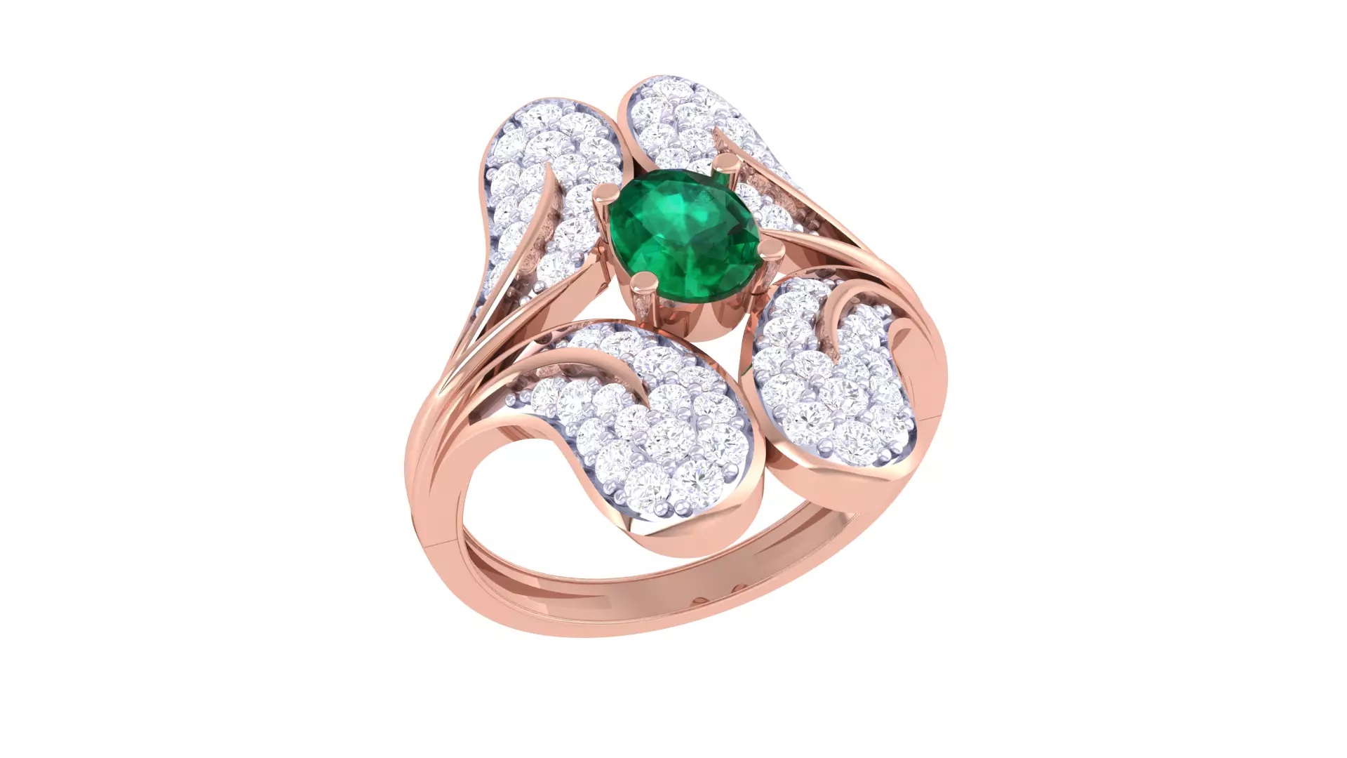 Women Ring 3dm STL OBJ FBX Renders Details 3D print model_0