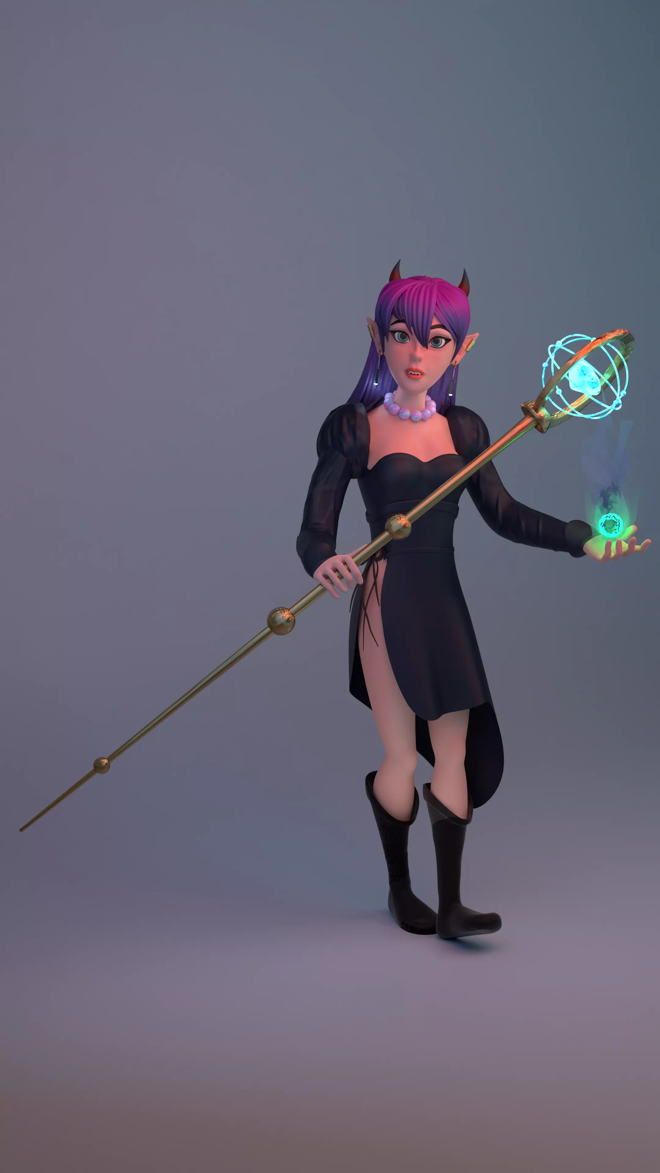 stylized 3D Character Free 3D model_0
