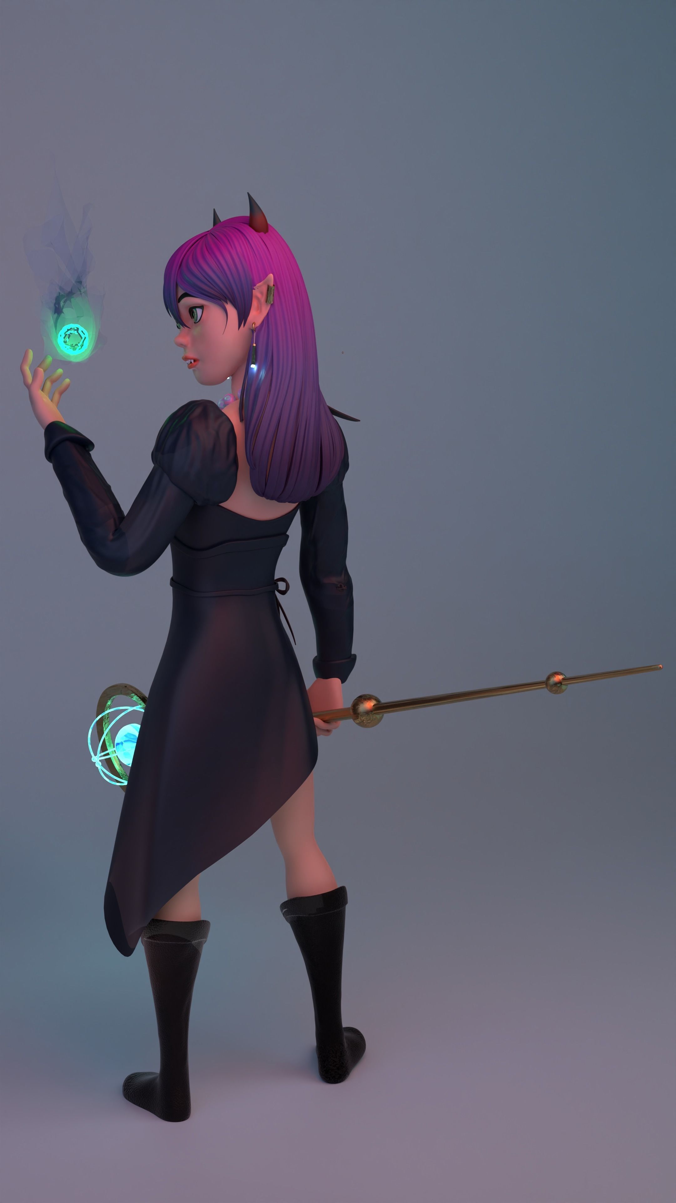 stylized 3D Character Free 3D model_2