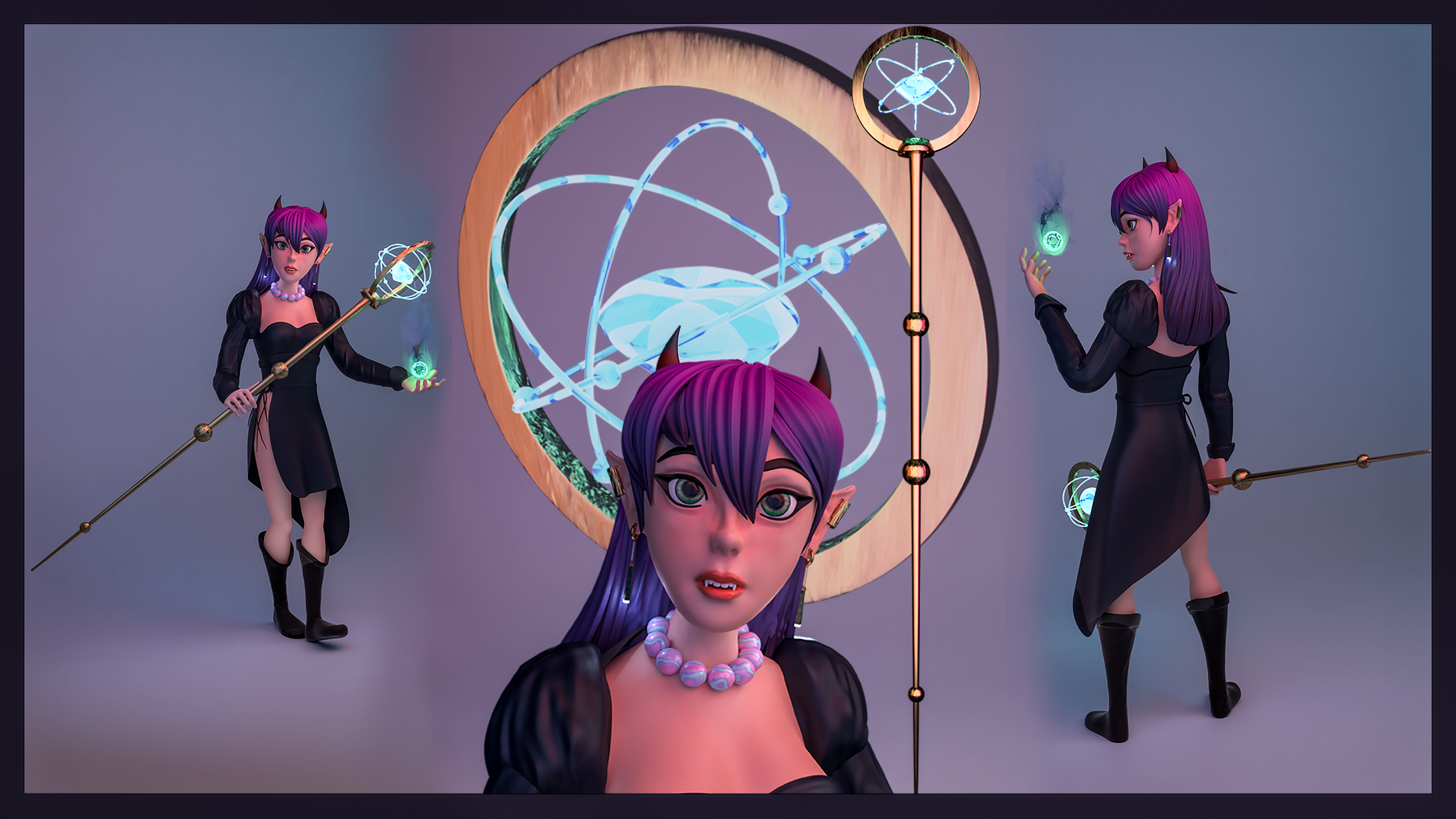 stylized 3D Character Free 3D model_4