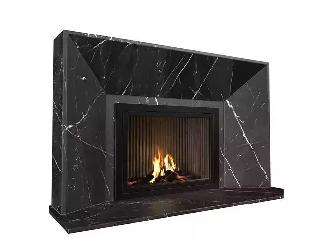 Marble Fireplace in Art Deco style