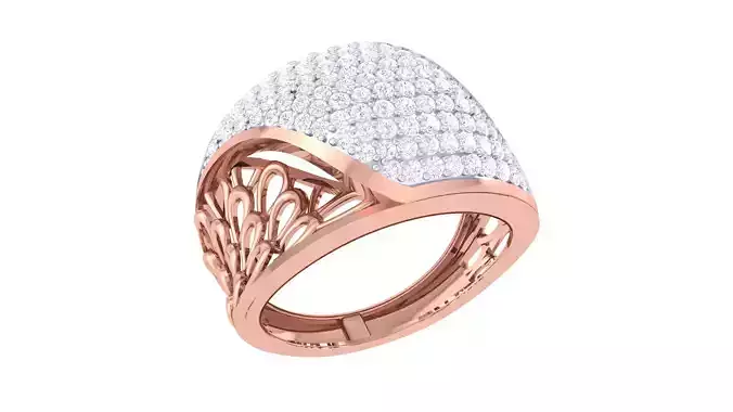 Women Ring 3dm STL OBJ FBX Renders Details