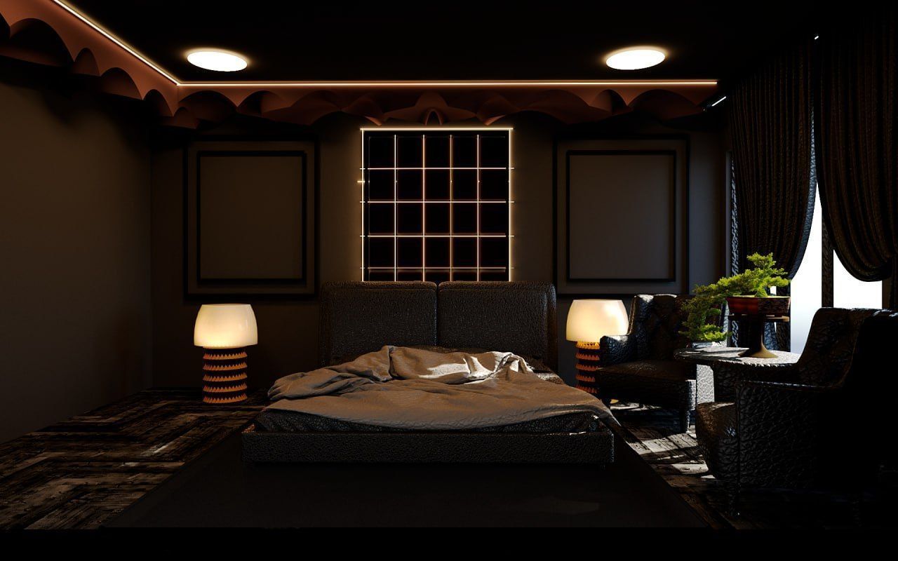 Bedroom 3D model_1