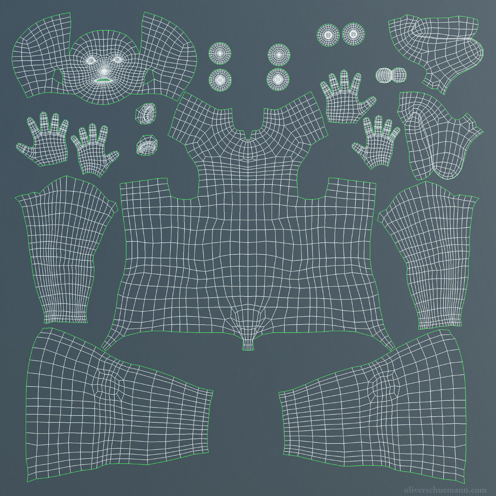 Male Basemesh 3D model_2