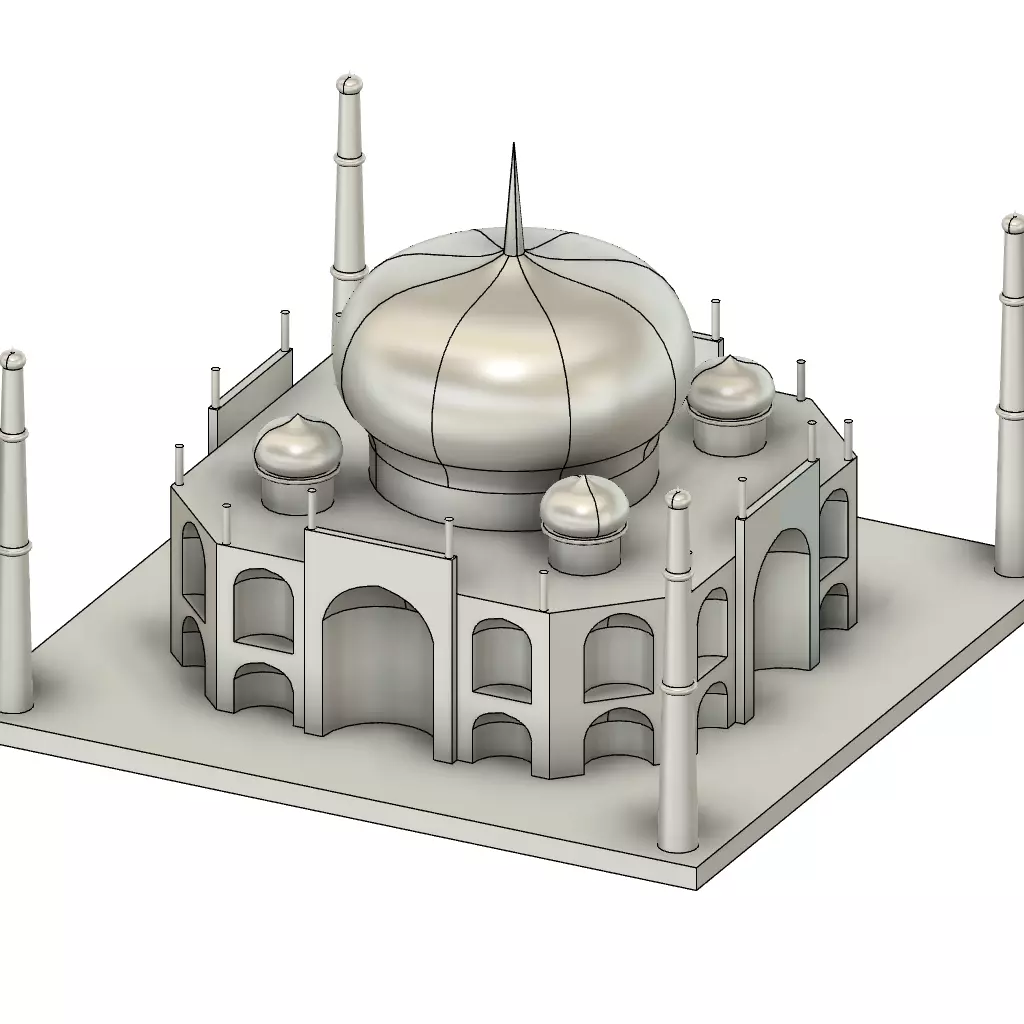 THE TAAJ MAHAL  3D print model_0