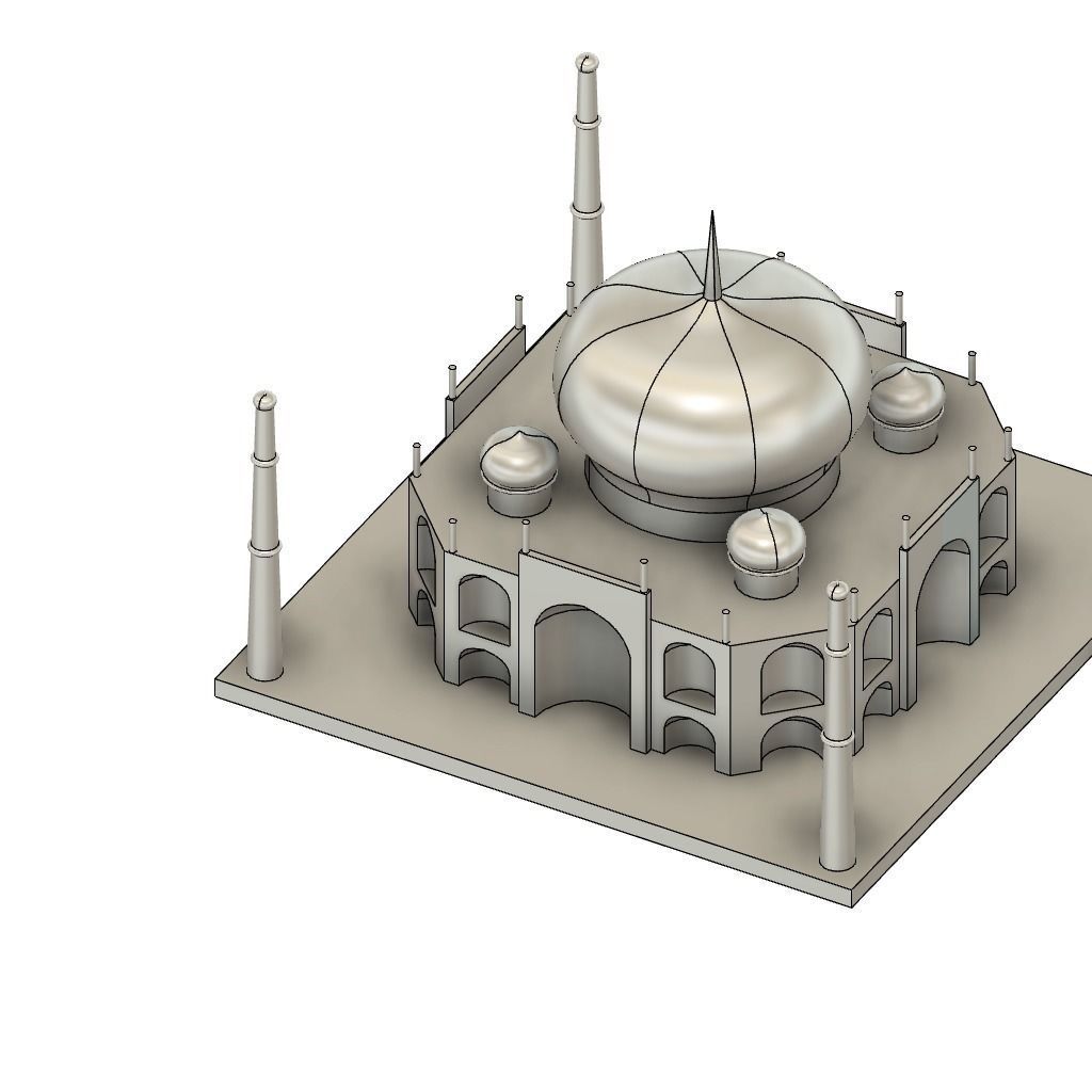 THE TAAJ MAHAL  3D print model_2