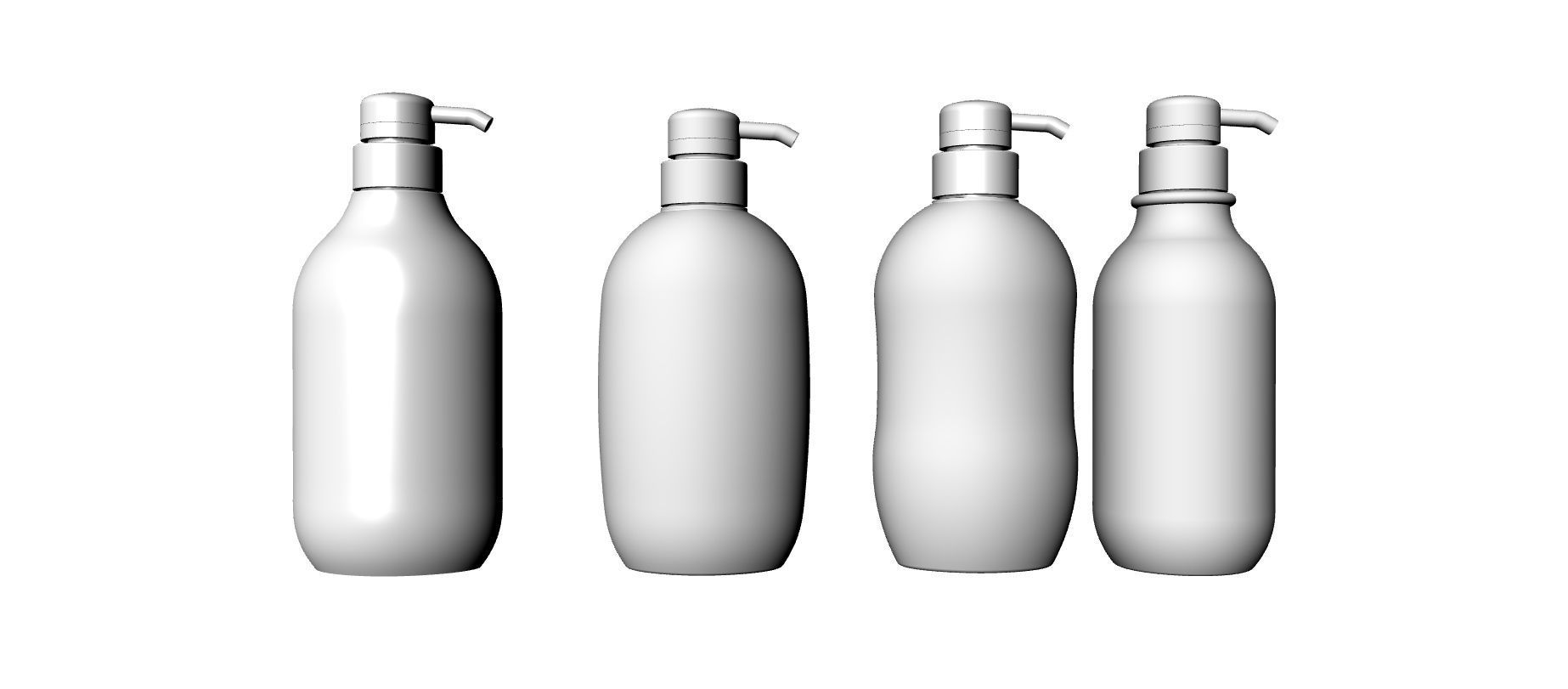 shampoo bottle 3D model_1