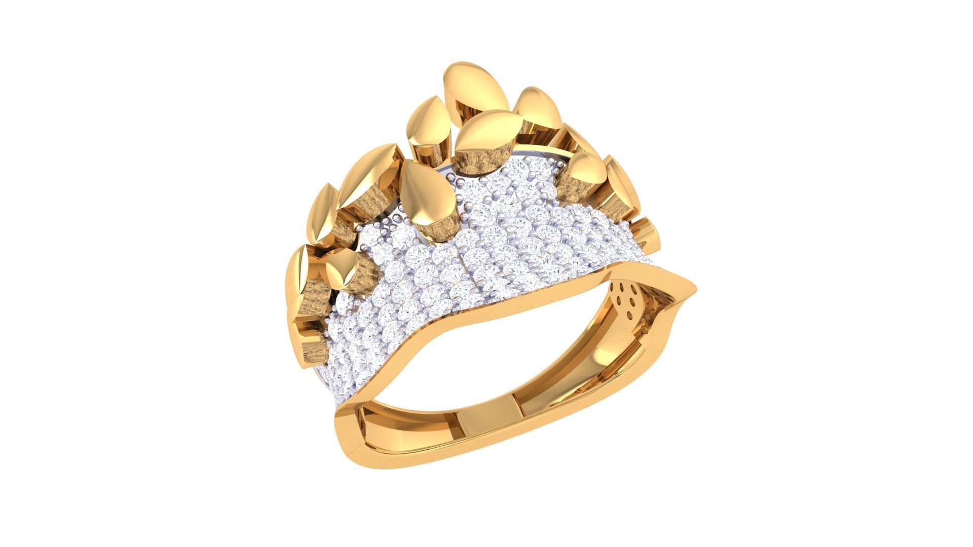 Women Ring 3dm STL OBJ FBX Renders Details 3D print model_2