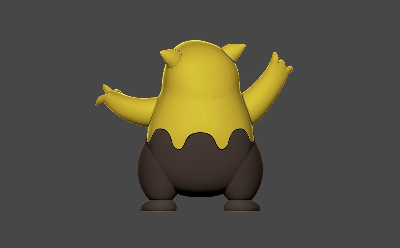 Pokemon drowzee 3D print model_7