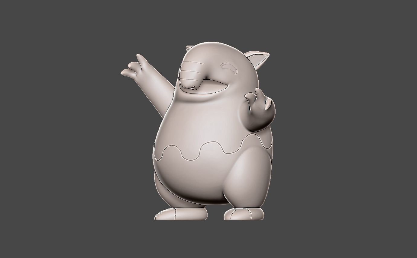 Pokemon drowzee 3D print model_10