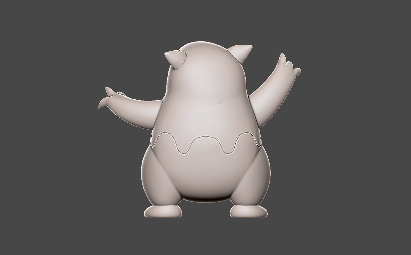 Pokemon drowzee 3D print model_8