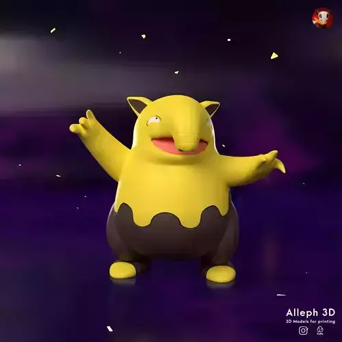 Pokemon drowzee 3D print model