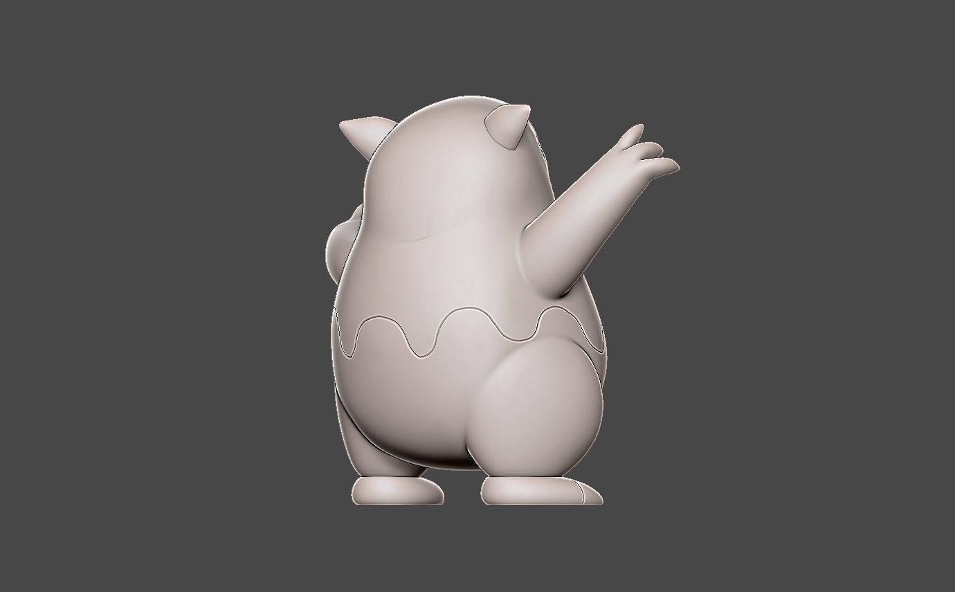 Pokemon drowzee 3D print model_6