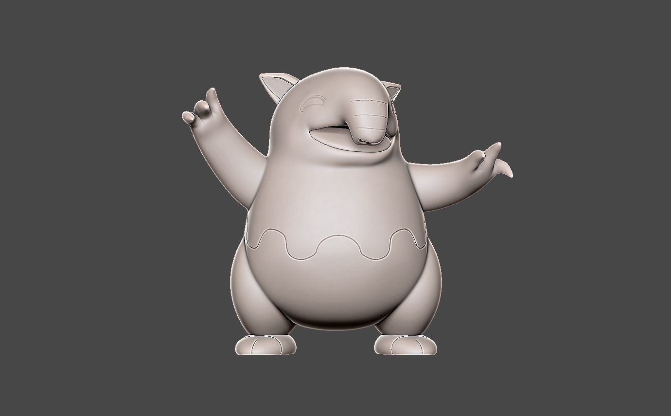 Pokemon drowzee 3D print model_2