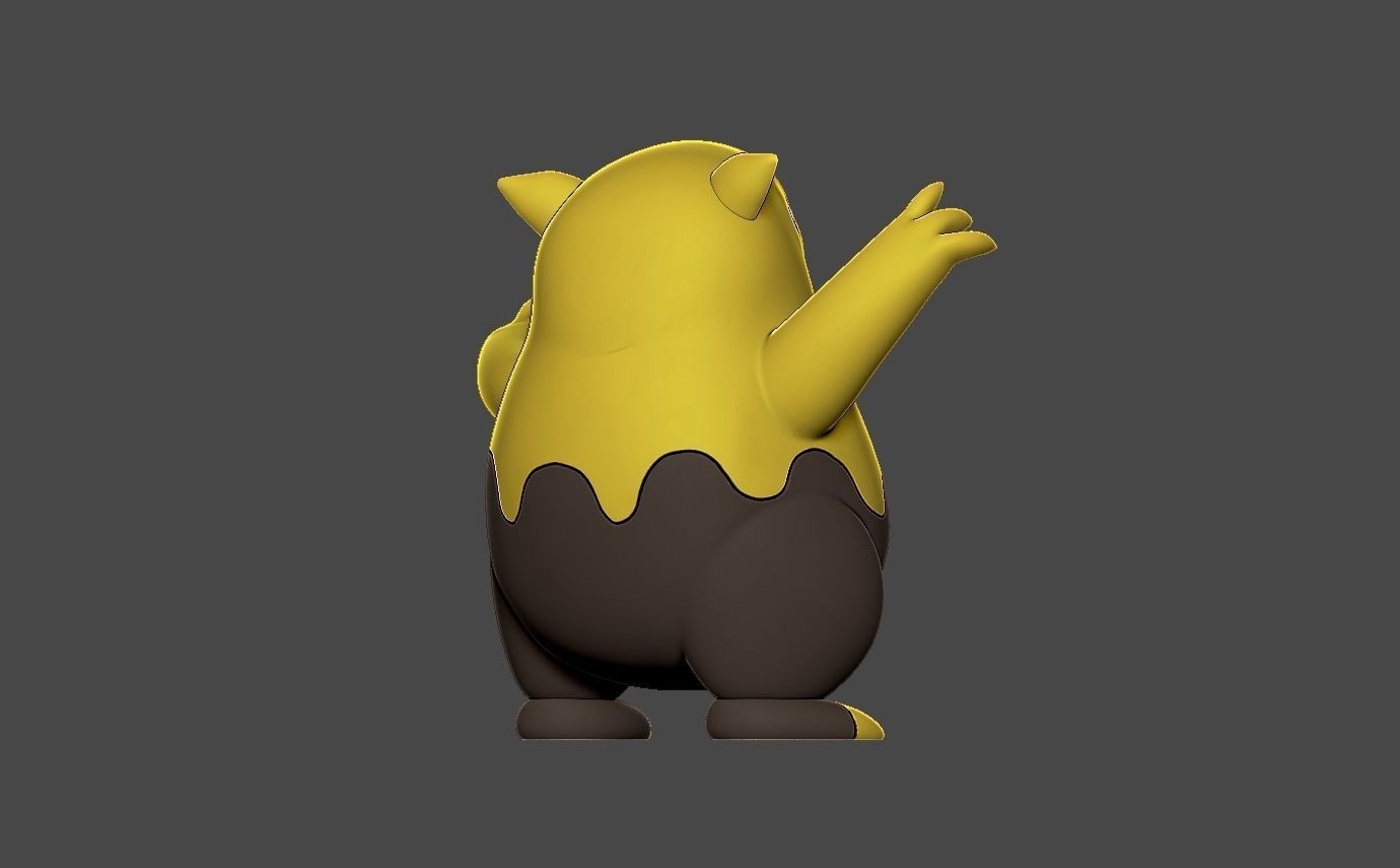 Pokemon drowzee 3D print model_5